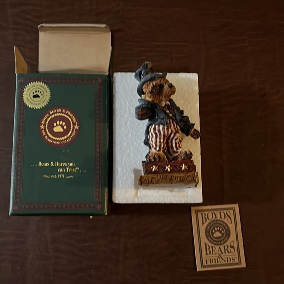 Boyds Bears Uncle Elliot: The head bean wants you! Patriotic bear!! - Picture 2 of 3